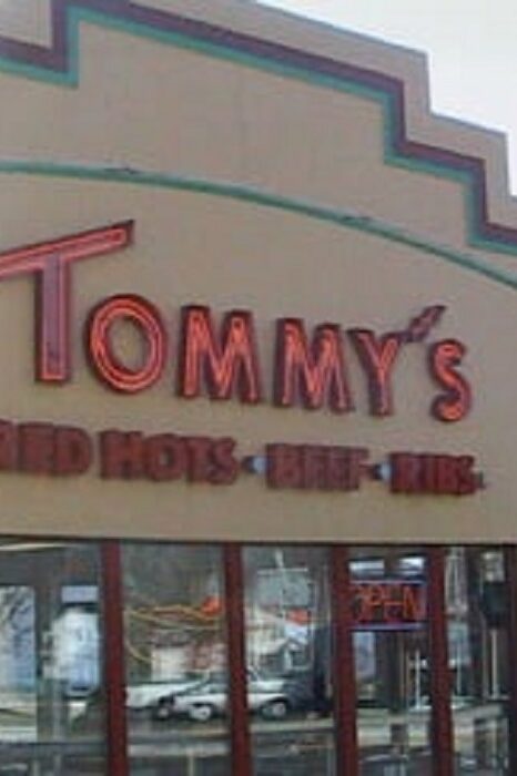 Brand New Red Roller Skate Pom Poms - Tony's Restaurant in Alton, IL